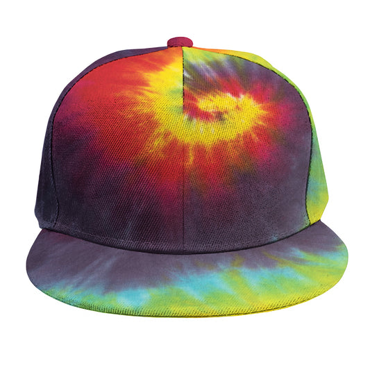 Summer Tie Dye Print Snapback Cap