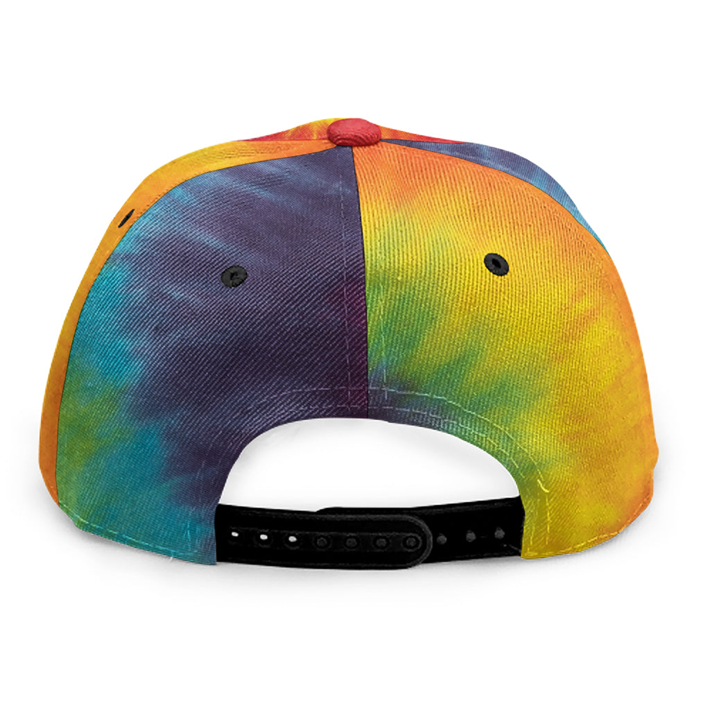 Summer Tie Dye Print Snapback Cap
