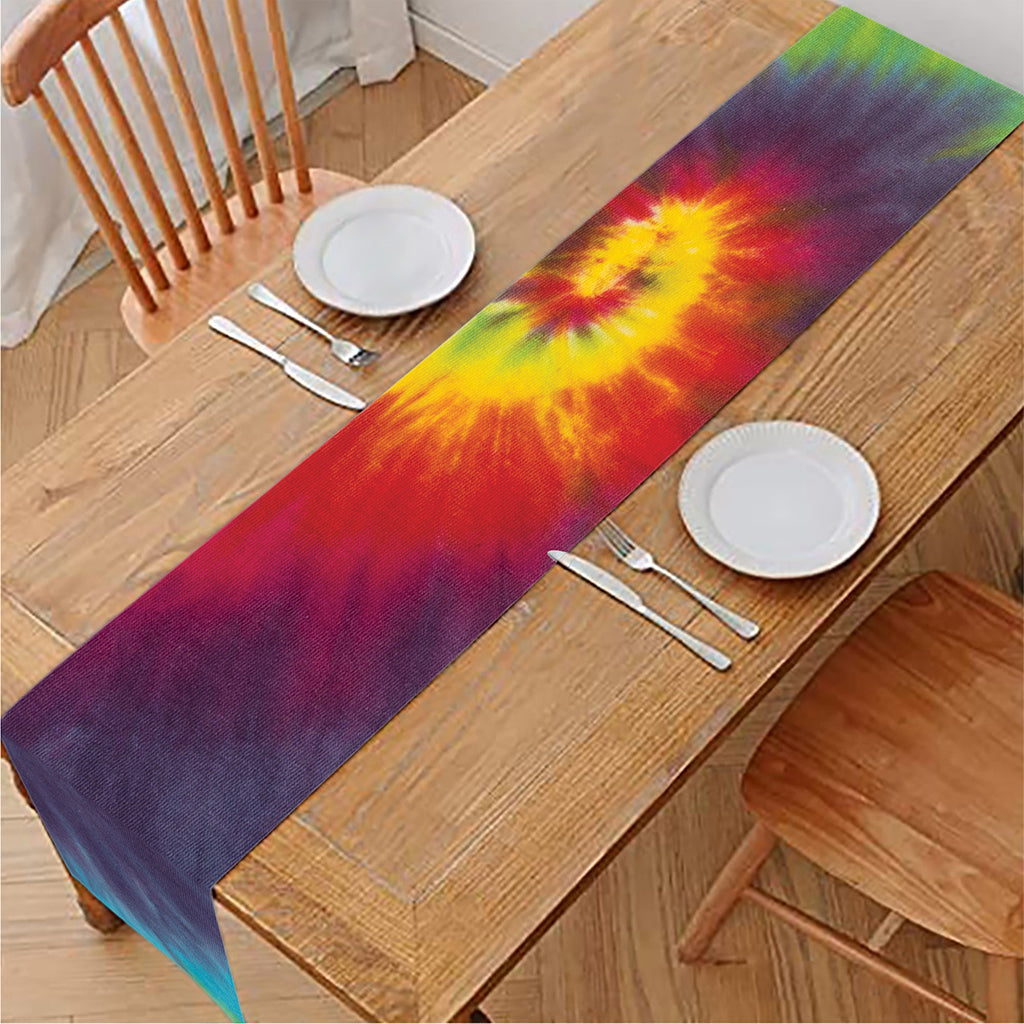 Summer Tie Dye Print Table Runner