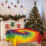 Summer Tie Dye Print Tablecloth