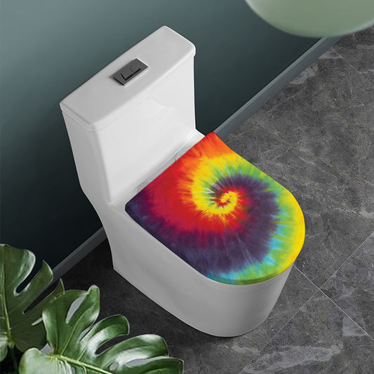 Summer Tie Dye Print Toilet Lid Cover