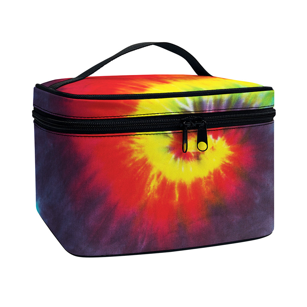 Summer Tie Dye Print Travel Makeup Bag