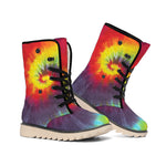 Summer Tie Dye Print Winter Boots