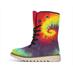 Summer Tie Dye Print Winter Boots