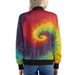 Summer Tie Dye Print Women's Bomber Jacket