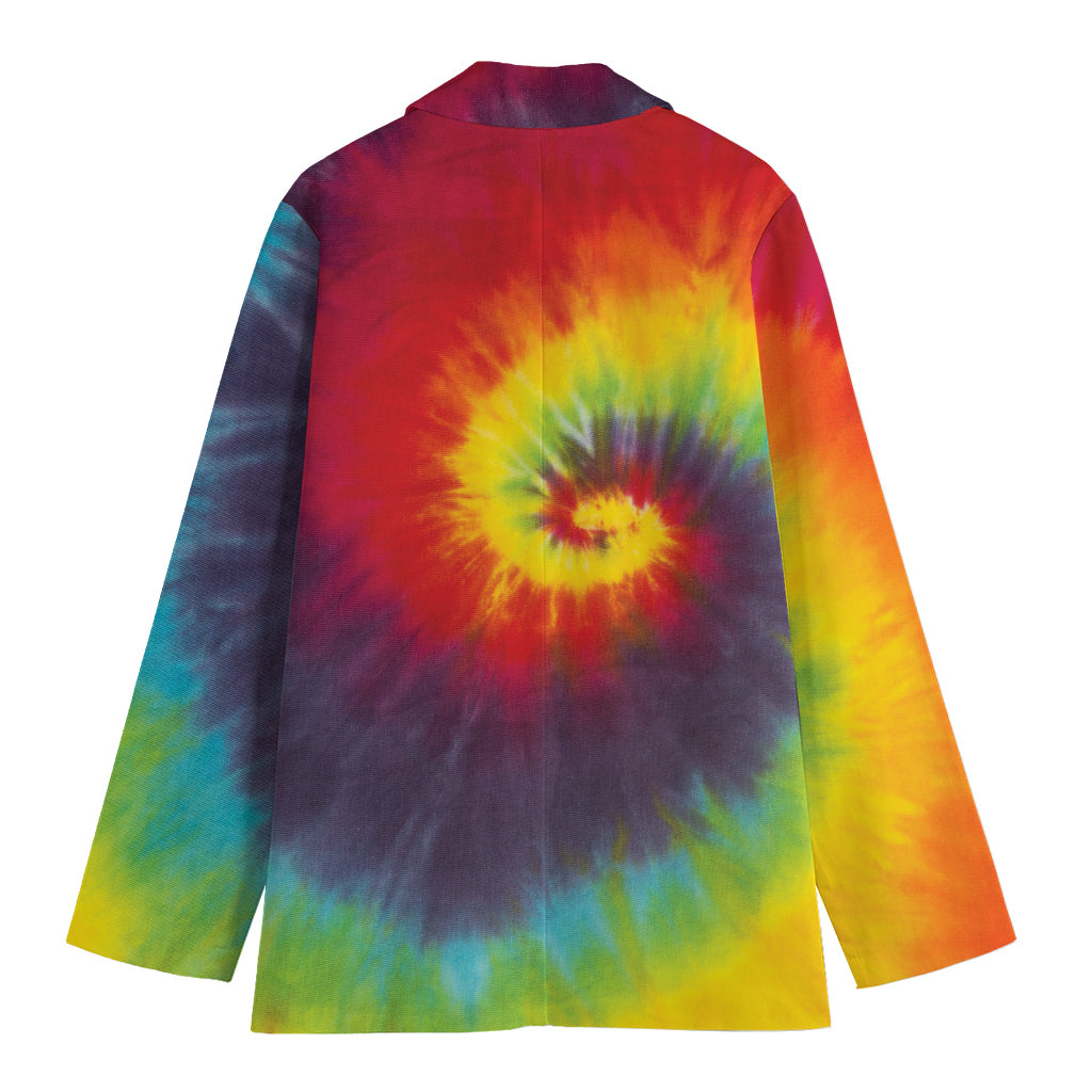 Summer Tie Dye Print Women's Cotton Blazer