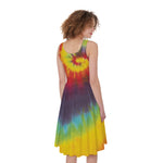 Summer Tie Dye Print Women's Sleeveless Dress