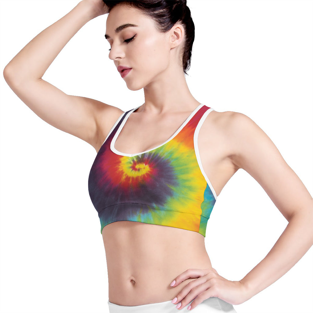 Summer Tie Dye Print Women's Sports Bra