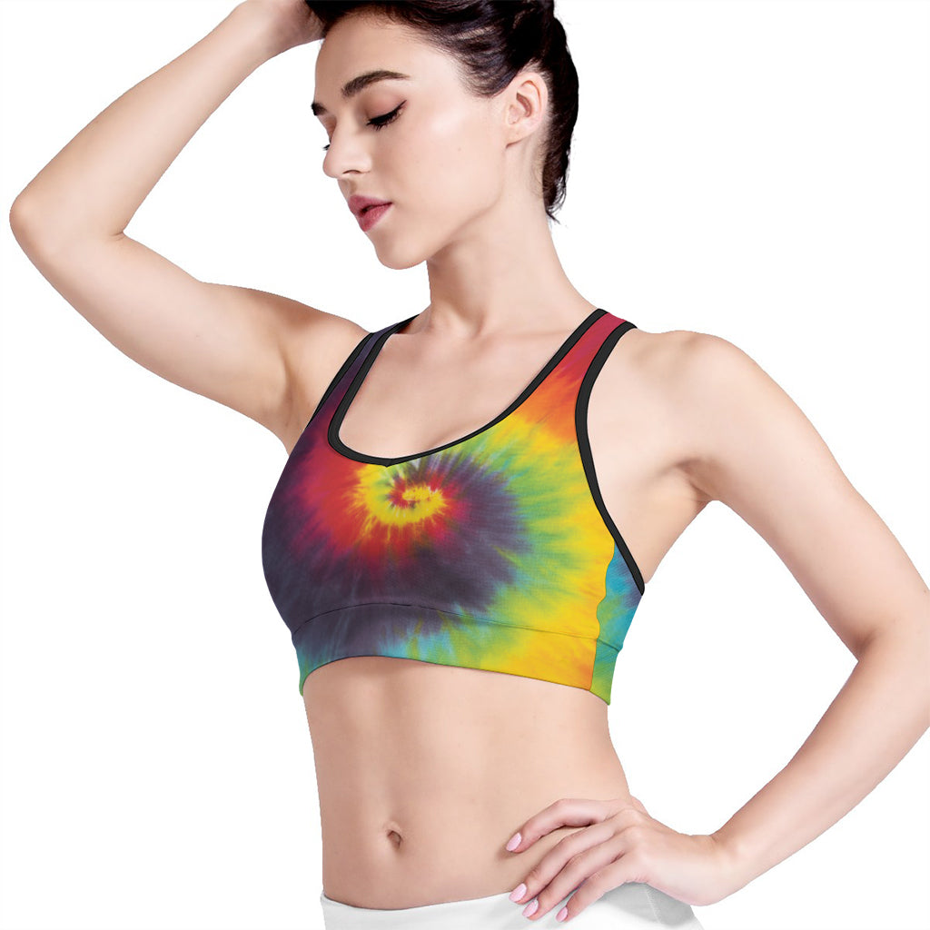 Summer Tie Dye Print Women's Sports Bra