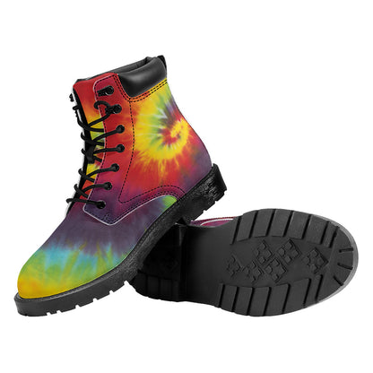 Summer Tie Dye Print Work Boots