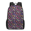 Summer Totem Pattern Print 17 Inch Backpack
