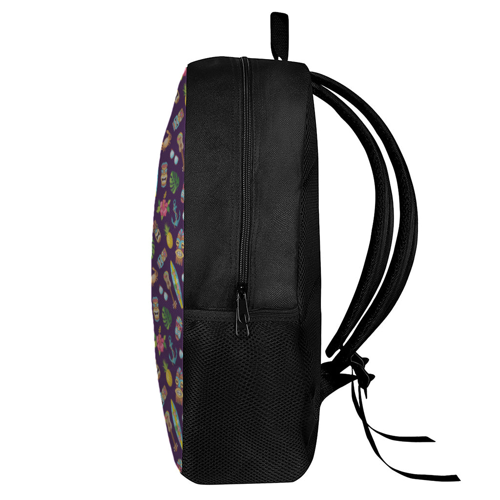 Summer Totem Pattern Print 17 Inch Backpack