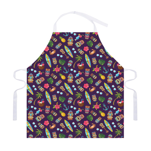 Summer Totem Pattern Print Adjustable Apron