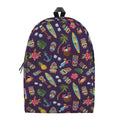 Summer Totem Pattern Print School Backpack