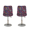 Summer Totem Pattern Print Bar Stool Covers