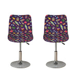 Summer Totem Pattern Print Bar Stool Covers