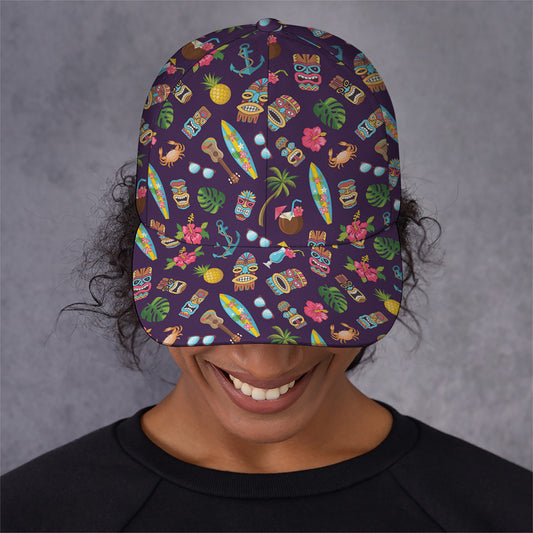 Summer Totem Pattern Print Baseball Cap
