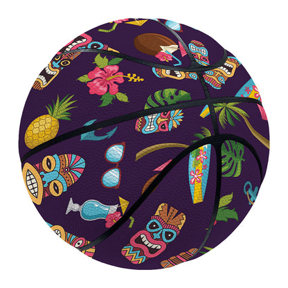 Summer Totem Pattern Print Basketball