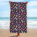Summer Totem Pattern Print Beach Towel
