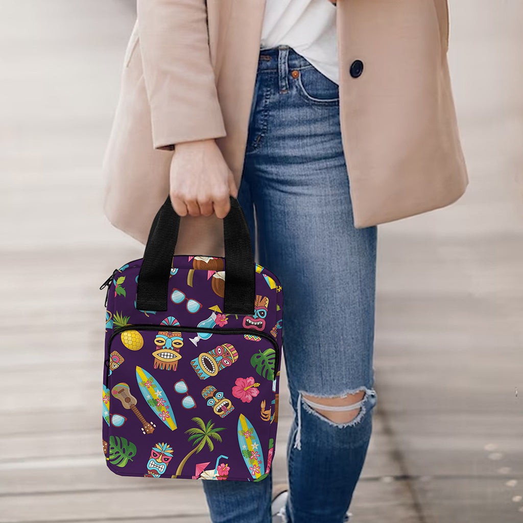 Summer Totem Pattern Print Bible Tote Bag