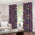 Summer Totem Pattern Print Dimout Grommet Curtains
