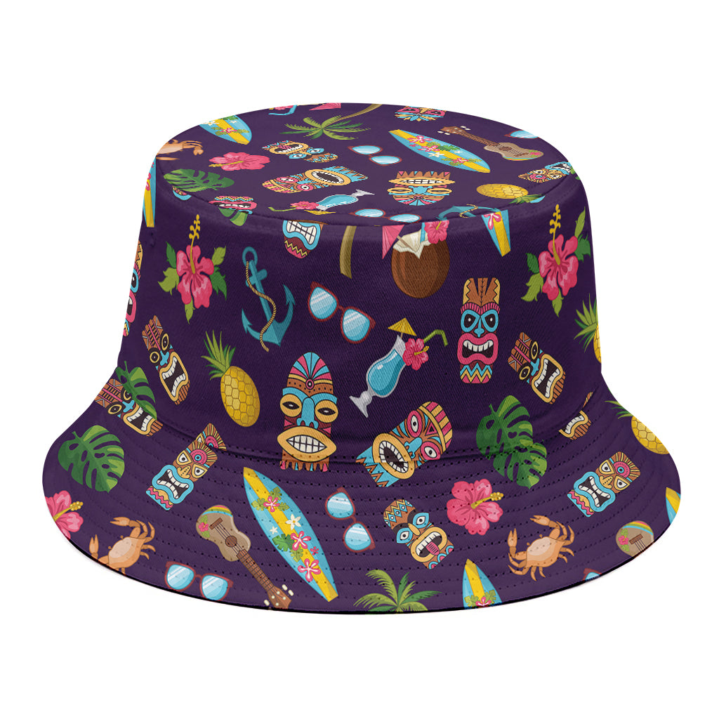 Summer Totem Pattern Print Bucket Hat