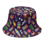 Summer Totem Pattern Print Bucket Hat