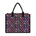 Summer Totem Pattern Print Canvas Tote Bag