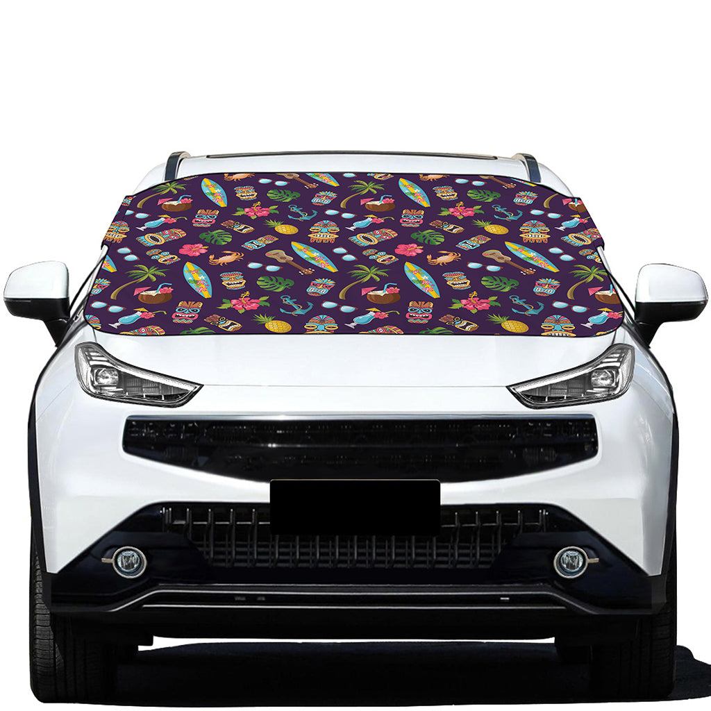 Summer Totem Pattern Print Car Windshield Snow Cover