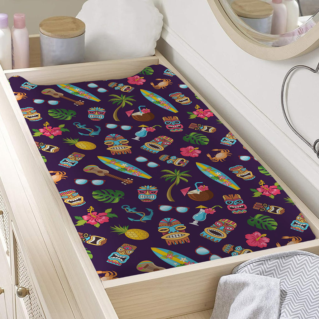 Summer Totem Pattern Print Changing Pad Cover