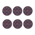 Summer Totem Pattern Print Coaster Set