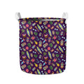 Summer Totem Pattern Print Collapsible Laundry Basket