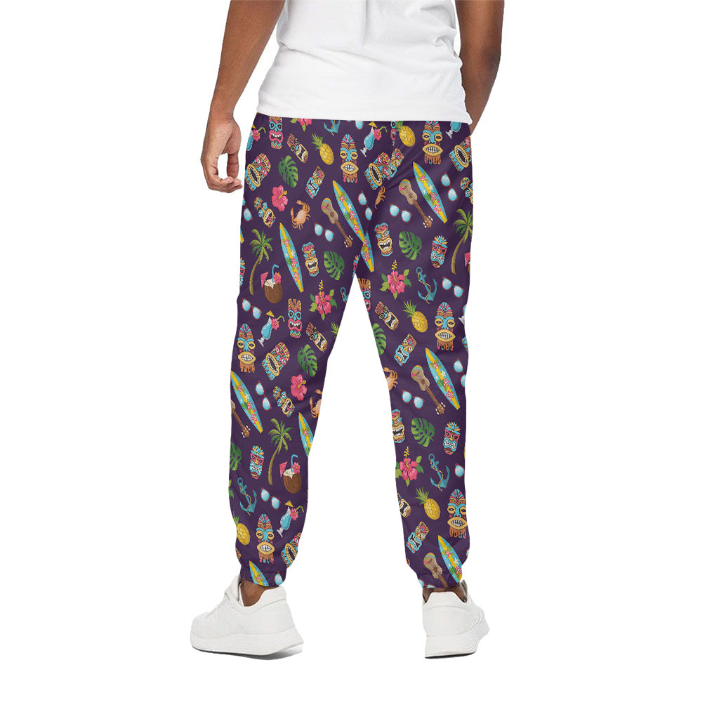 Summer Totem Pattern Print Cotton Pants