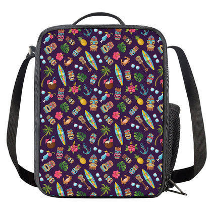 Summer Totem Pattern Print Crossbody Lunch Bag