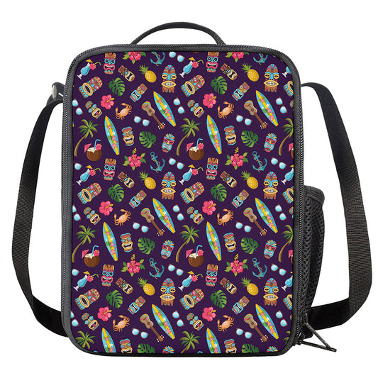 Summer Totem Pattern Print Crossbody Lunch Bag