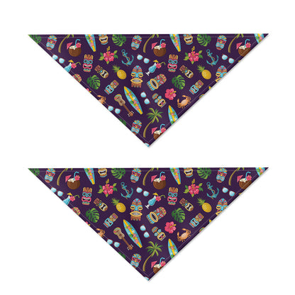 Summer Totem Pattern Print Dog Bandana