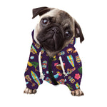 Summer Totem Pattern Print Dog Zip Up Hoodie
