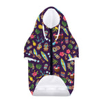 Summer Totem Pattern Print Dog Zip Up Hoodie