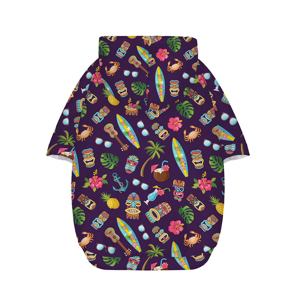 Summer Totem Pattern Print Dog Zip Up Hoodie
