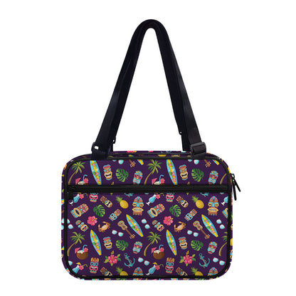 Summer Totem Pattern Print Double Strap Bible Bag