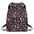 Summer Totem Pattern Print Drawstring Backpack