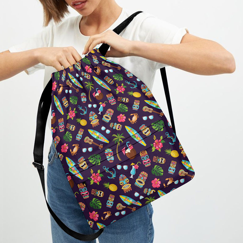 Summer Totem Pattern Print Drawstring Backpack