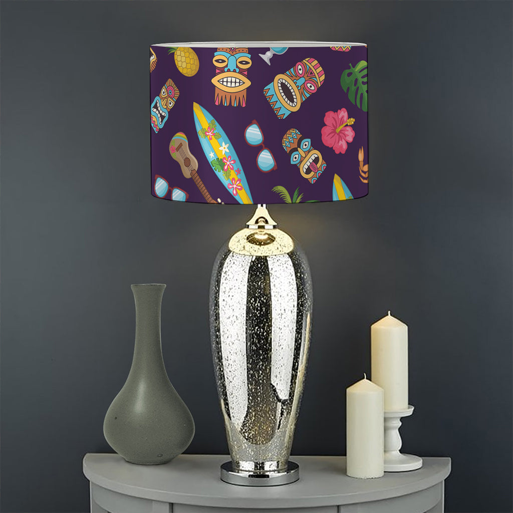 Summer Totem Pattern Print Drum Lamp Shade