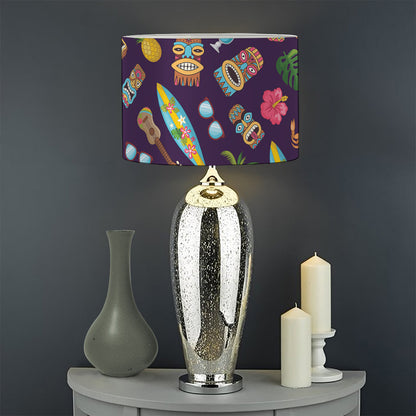 Summer Totem Pattern Print Drum Lamp Shade