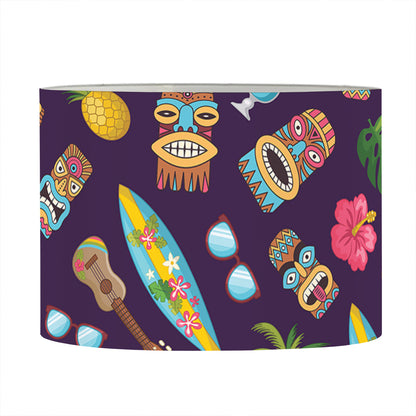 Summer Totem Pattern Print Drum Lamp Shade