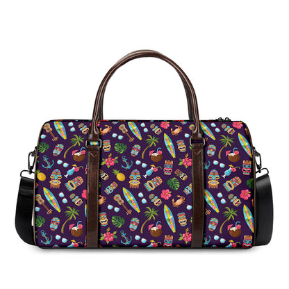Summer Totem Pattern Print Duffle Bag