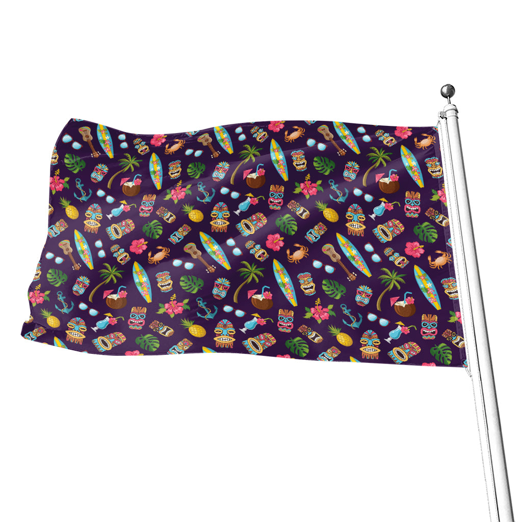 Summer Totem Pattern Print Flag