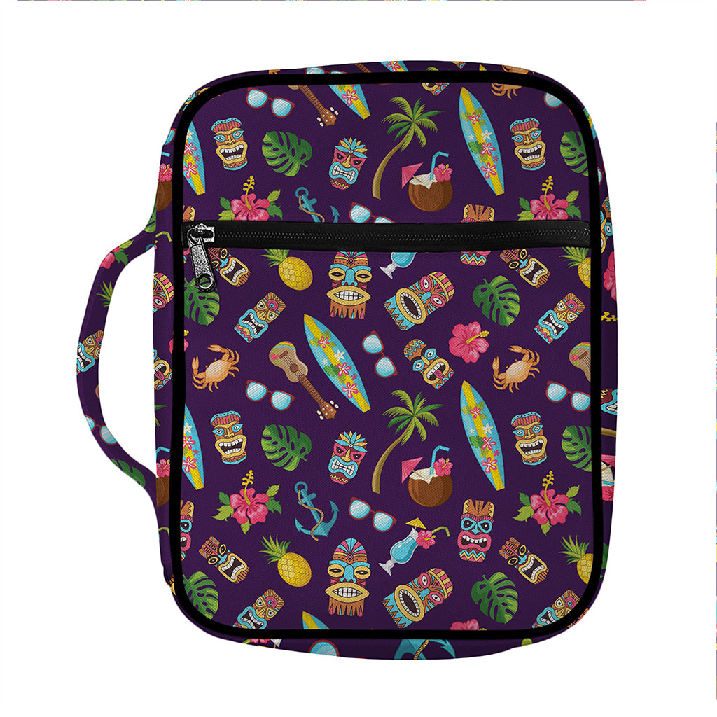 Summer Totem Pattern Print Front Pocket Bible Bag