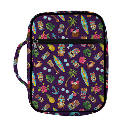 Summer Totem Pattern Print Front Pocket Bible Bag