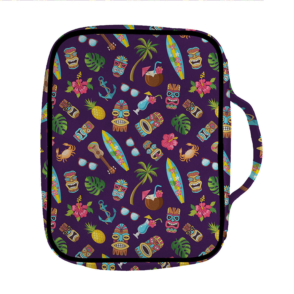 Summer Totem Pattern Print Front Pocket Bible Bag